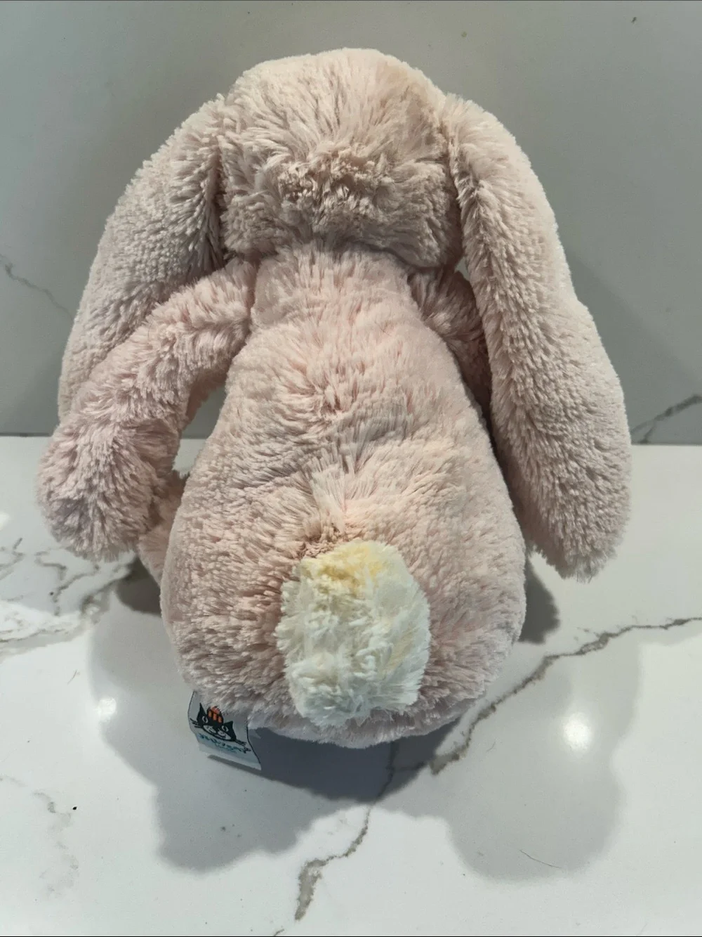 Jellycat Blossom Pale Pink Plush Bunny with Floral Ear and Paw Accents